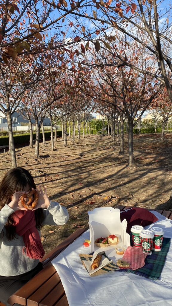 凜風館の屋上の紅葉です。
